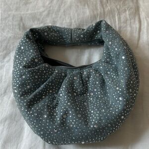 Denim Bling Shoulder Bag